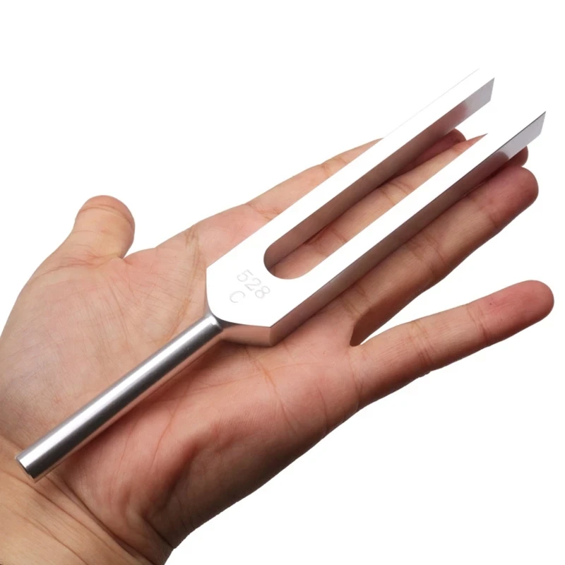 Portable 528 Hz Tuning Fork with Silicone Hammer Clinical Grade Nerve/Sensory for Perfect Healing Musical Instrument