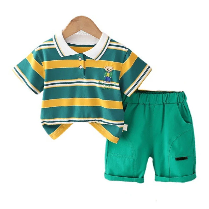 

New Summer Baby Girls Clothes Suit Children Boys T-Shirt Shorts 2Pcs/Sets Infant Casual Costume Toddler Outfits Kids Tracksuits