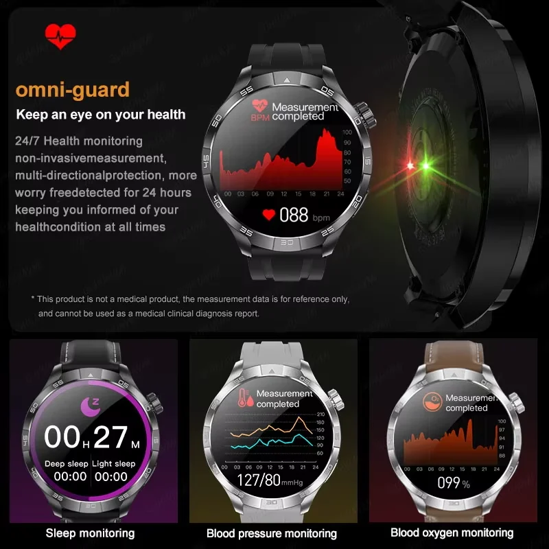GT5 PRO New GPS Sports Smart Watch Men 1.85 inch HD AMOLED Screen Waterproof Compass NFC BT Call 2025 Outdoor Fitness Smartwatch