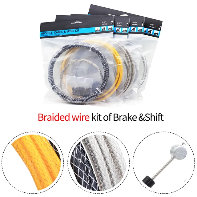 LUXU Cables de freno para bicicleta BMX, kit completo de línea de freno de bicicleta BMX