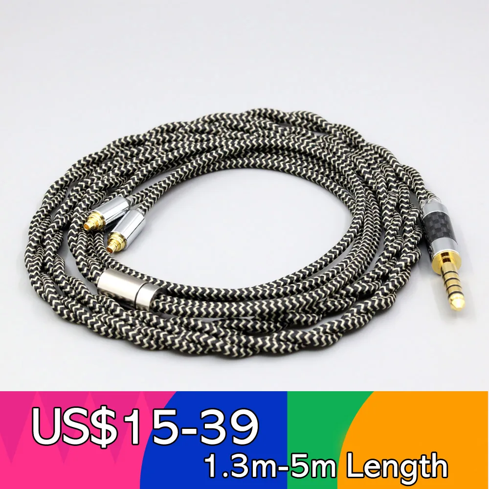 

2 Core 2.8mm Litz OFC Earphone Shield Braided Sleeve Cable For AKG N5005 N30 N40 MMCX LN008066