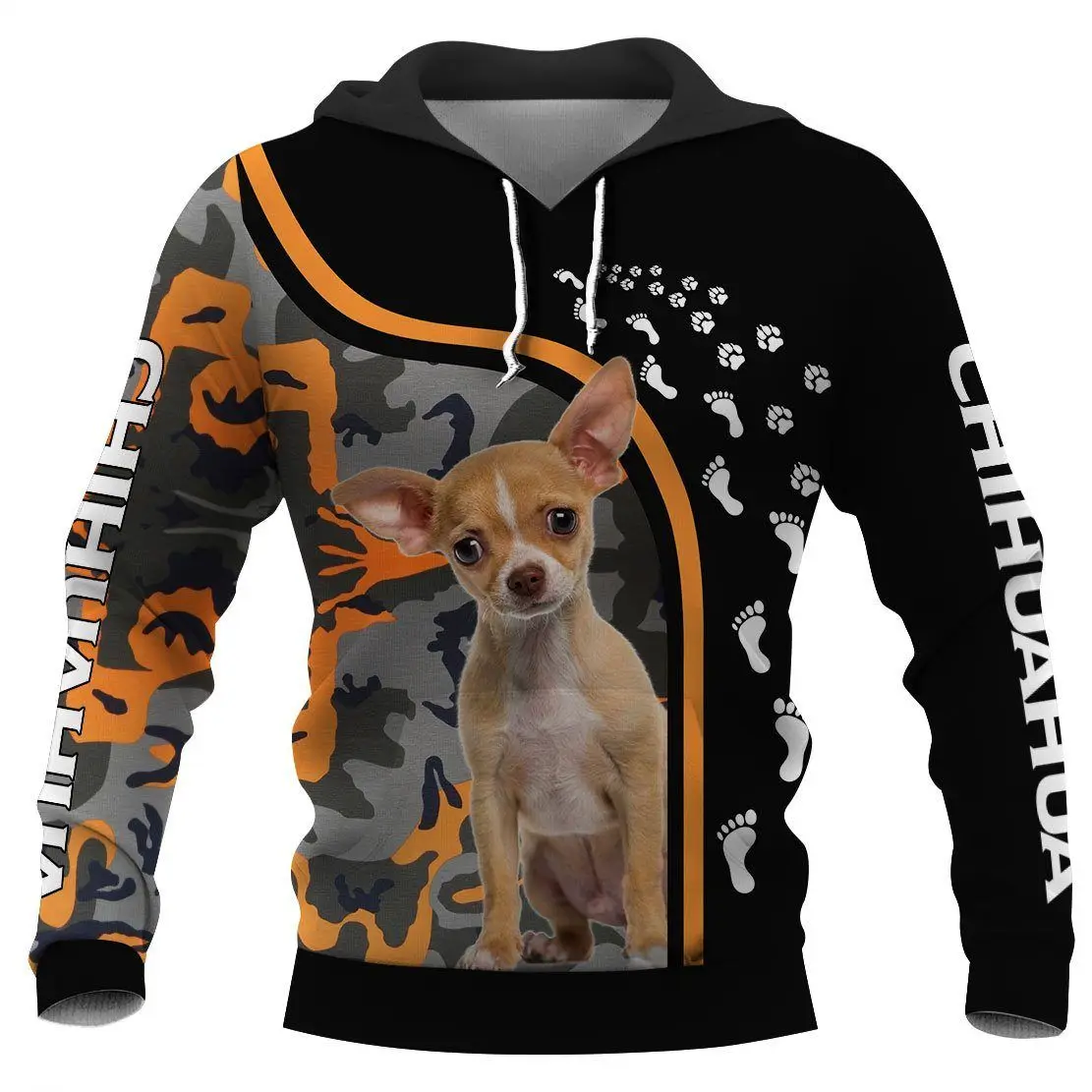 thumbnail image 1 of Sudadera con capucha con estampado 3D de Pitbull, rottweiler, bóxer y teckel para mujer y hombre, chándal de calle, regalo de amor para perros, 1 of 5