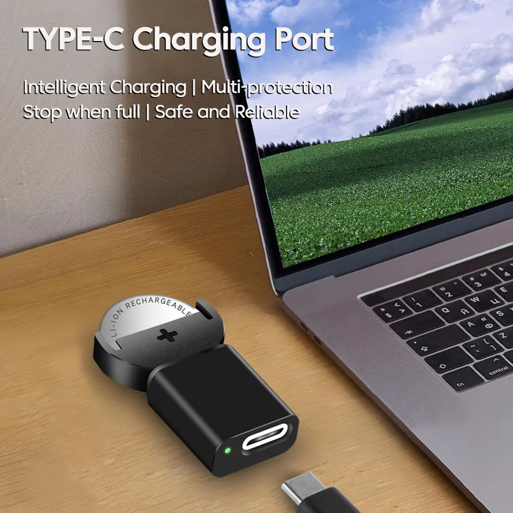Versatile Type C Charger for Rechargeable Button Battery Cells