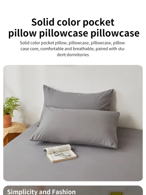 Federa spazzolata da pezzi, federa morbida e traspirante, fodere