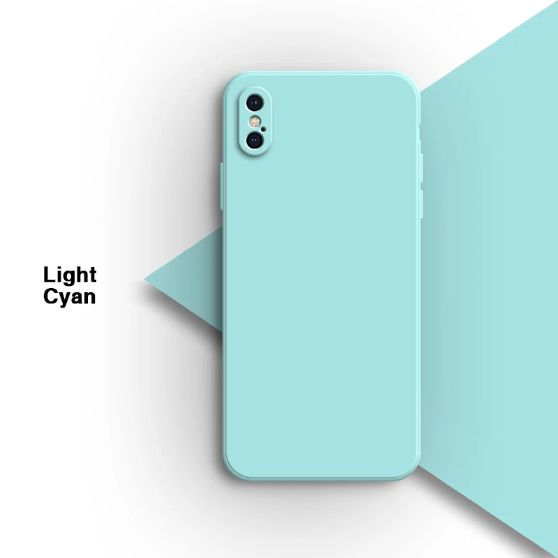 Elegant Liquid Silicone Phone Case with Camera Protection and Soft Flocking Interior