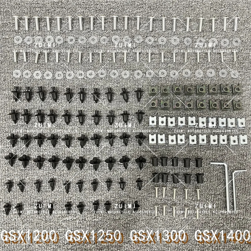 

Fairing Bodywork Kit Bolts Screws For Fit For Suzuki GSX1200 GSX1250 GSX1300 GSX1400