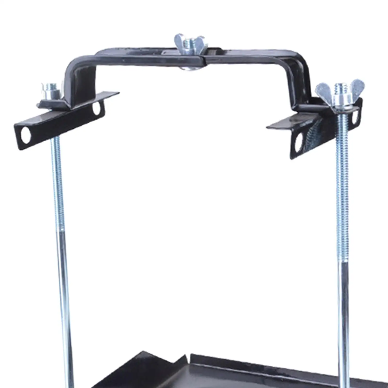 

Battery Holder Tray Adjustable Clamp with L Bolt for Boats Truck Cars