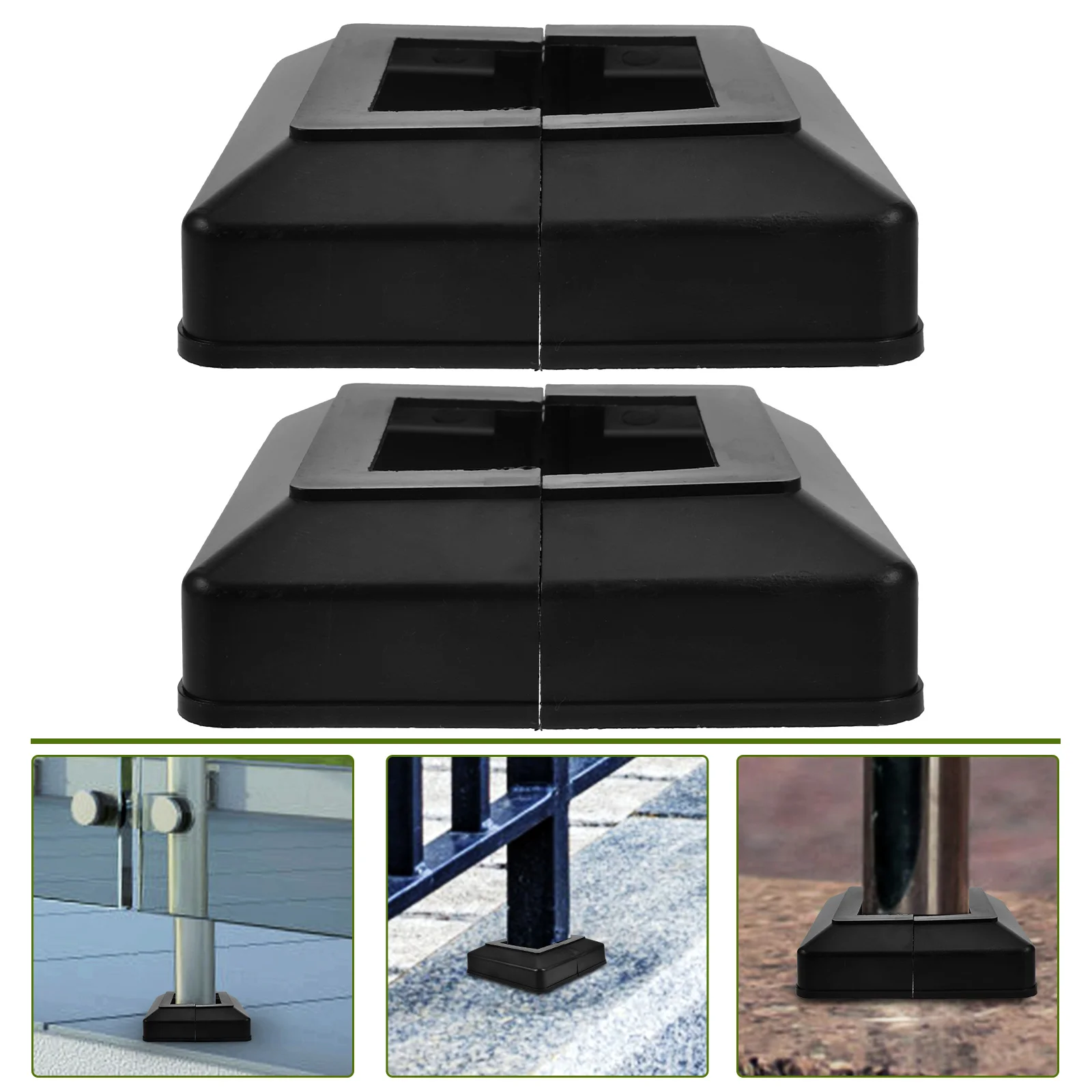

Square Tube Decorative Cover Post Cap Replacement Decks Dock Covers Column Wraps for Porch