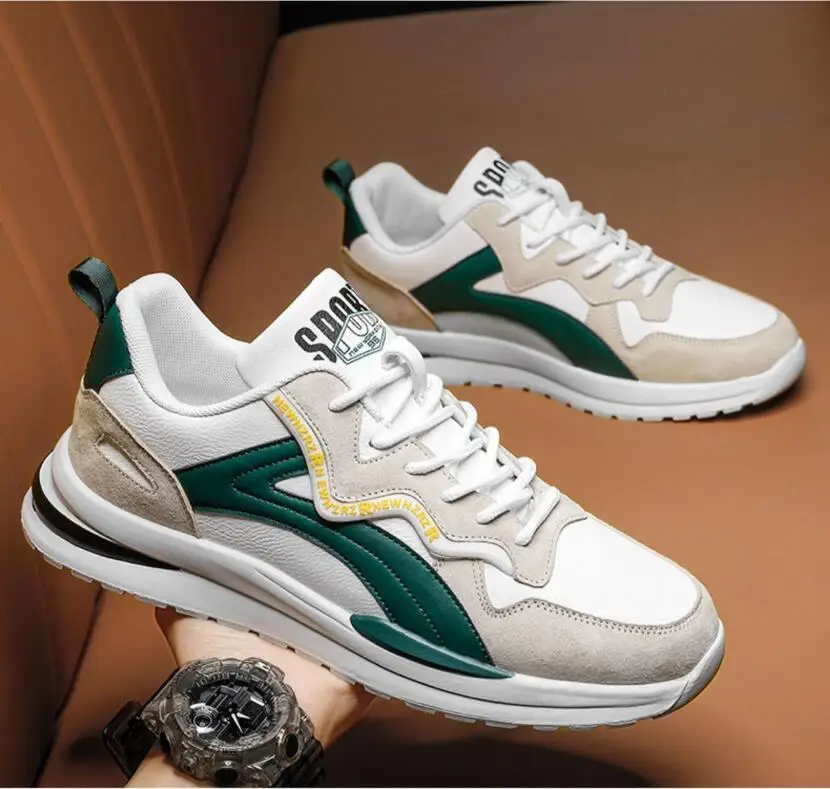 Leichte Herren Laufschuhe Mesh Freizeitschuhe Mit Schnürung_voghion.com
