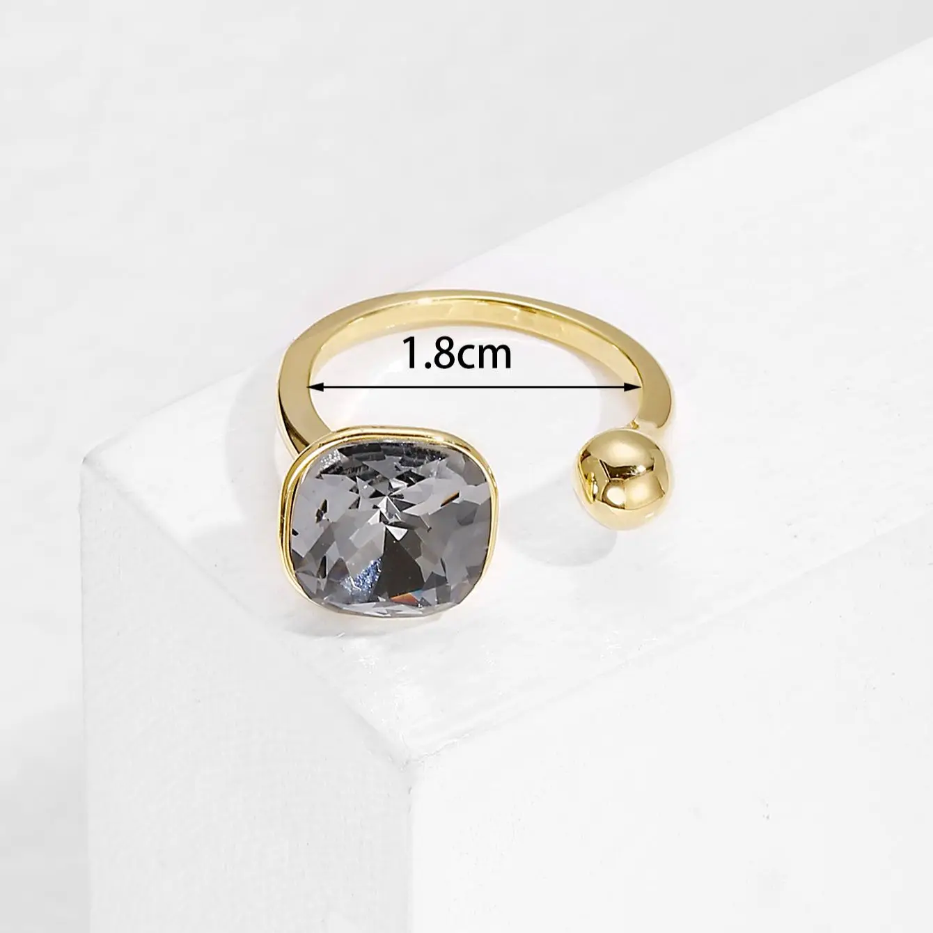 2025 Fashion Style Women's shiny enamel ring, adjustable ring_voghion.com