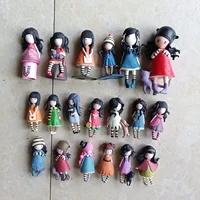 De nombreux types de porte-clés en plastique pour fille, mignon, dessin de fille de londres, cadeau pour nouvelle série 1