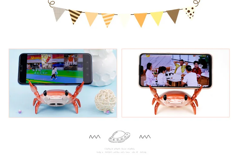 Crab Bluetooth Speaker with Phone Holder
