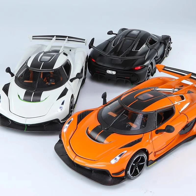 

Koenigsegg Jesko 1:24 Super Sportcar Presents For Boyfriend Sound & Light Toys For Boys Birthday Gifts Alloy Diecast Car Model