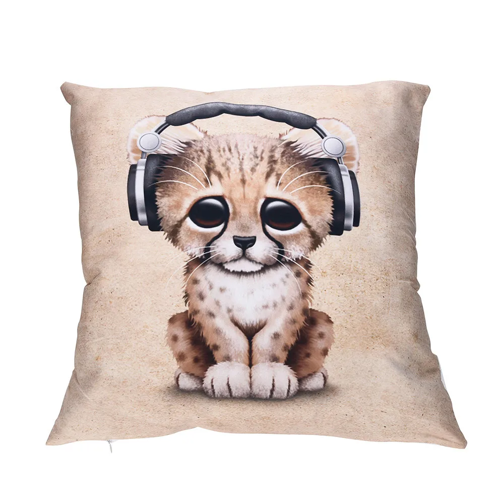 Top Sell Animal Print Pillow Case Polyester Sofa Car Cushion Cover Fashion 2021 New Home Decor Cojines Dropshipping |