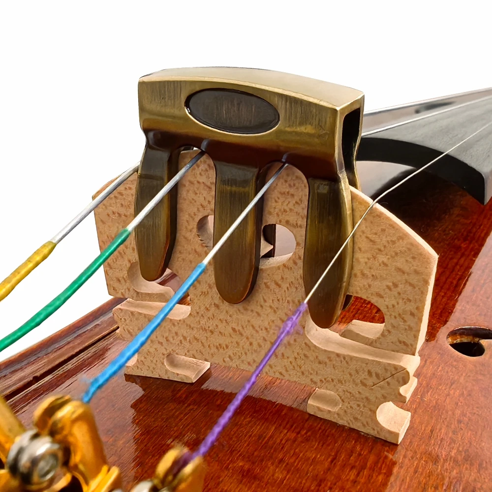 Premium Quality metal violin mute have Bronze/Copper/Black 3 colour, Violin Mute Silencer Accessories Suitable for 1/2, 3/4, 4/4