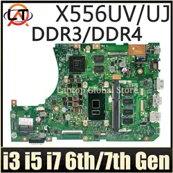 X556UV MAINboard For ASUS A556U X556UJ X556UQ X556URK X556UQK X556UF X556U Laptop Motherboard I3 I5 I7 GT930M GT940M 930MX 940MX
