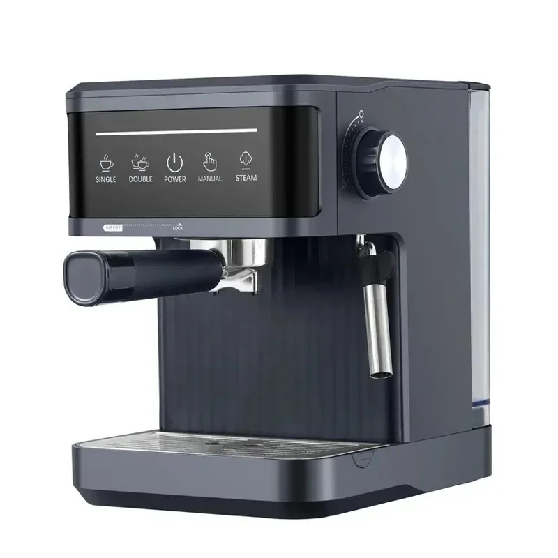 20 Bar Espresso machine Semi-Automatic coffee maker machine with 1.8L Water Tank for Espresso Latte Macchiato Cappuccino Black