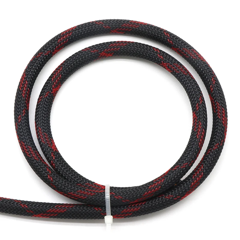 1~50M PET Braided Cable Sleeve 2mm-30mm Expandable High Density Insulated Line Protection Wire Wrap Sheath Snake Skin For Cables cable sleeve pet braid sleeves protective sleeve cable wire protector cable protector cable sleeve protector