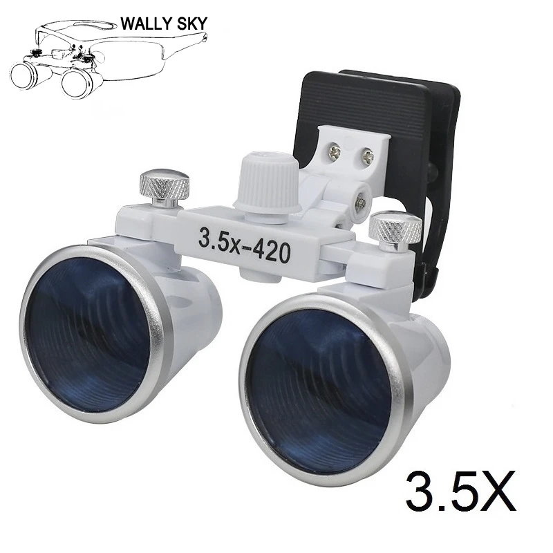 2.5X/3.5X Dental Binocular Loupes Medical Surical Dentist Magnifier