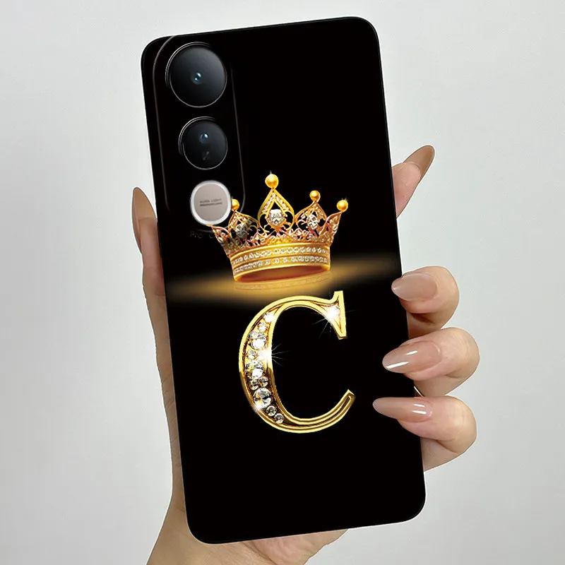 Luxury Letters Silicone Soft Phone Case with Camera Protection - Elegant Back Cover