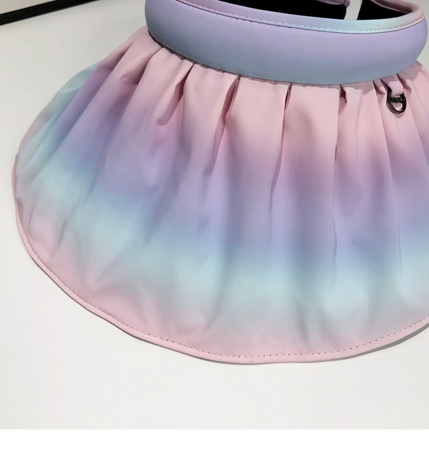 dama tahtası degrade bayan Boş şapkalar Vizör Yaz Geniş Kenarlı Güneş Şapkaları UV Korumalı Şapka Kadınlar için Plaj şapkası_voghion.com