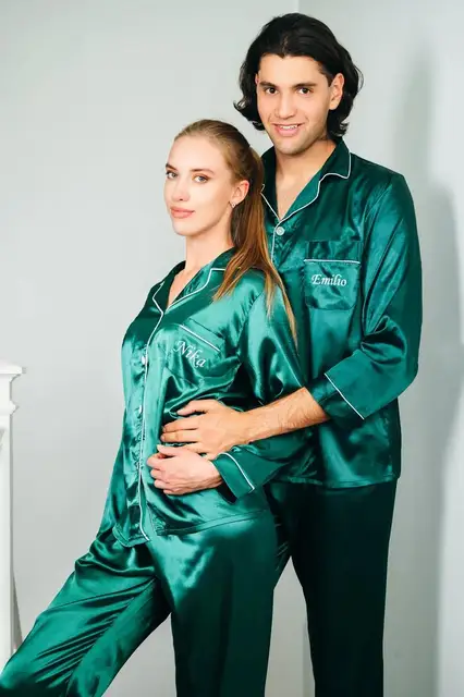 Custom Satin Pajamas for Bride and Groom Wedding Gift Anniversary Silk Satin  Pajamas Personalized Pyjamas Wedding Gift Honeymoon - AliExpress