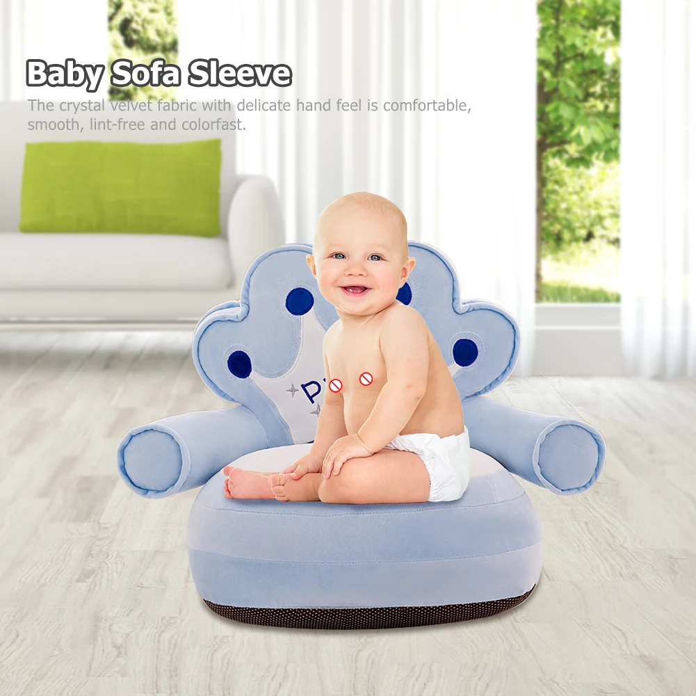 Baby Sofa Seat Cover Children Small Sofa Cartoon Princess Girl Baby Folding Chair Recliner Boy Single Lazy Sofa Bed for Kids Gifts No Cotton