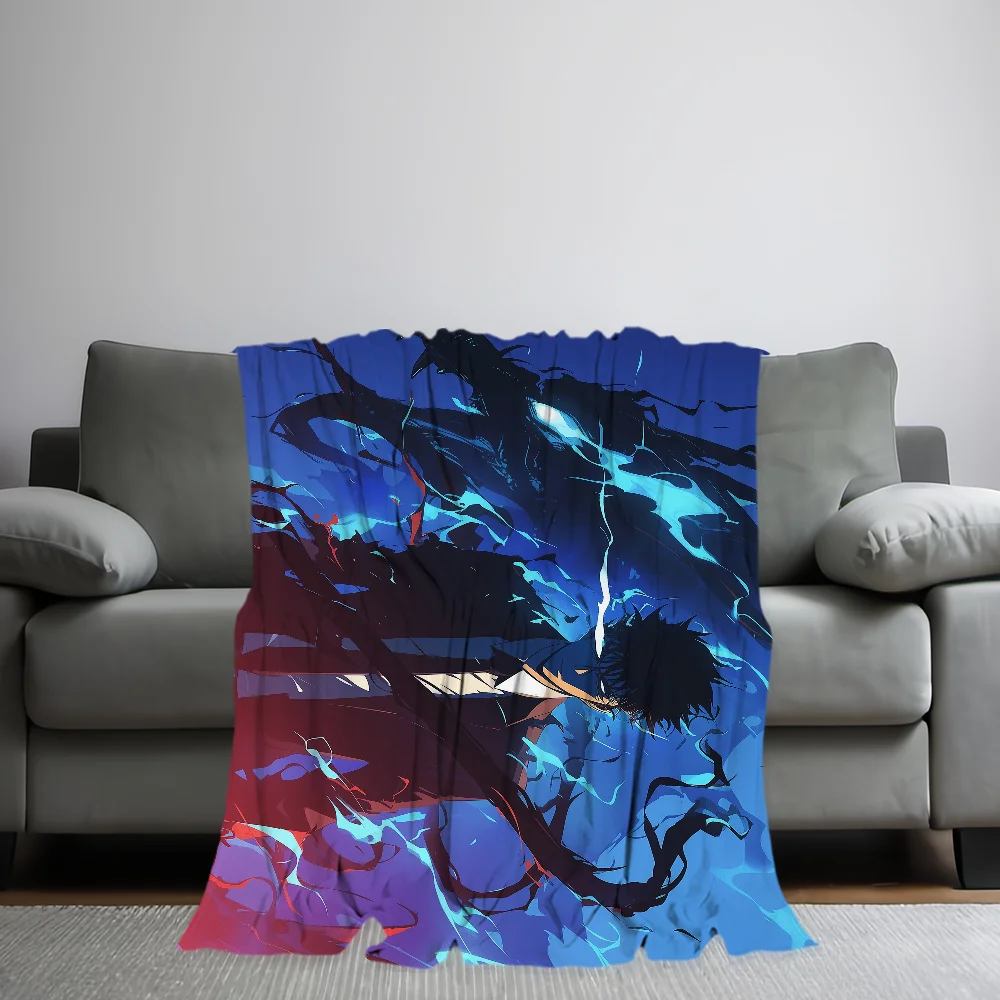 Anime S-Solo L-Leveling Printed comfortable and soft sofa, living room bed, bedroom blanket suitable for travel and gifts 2