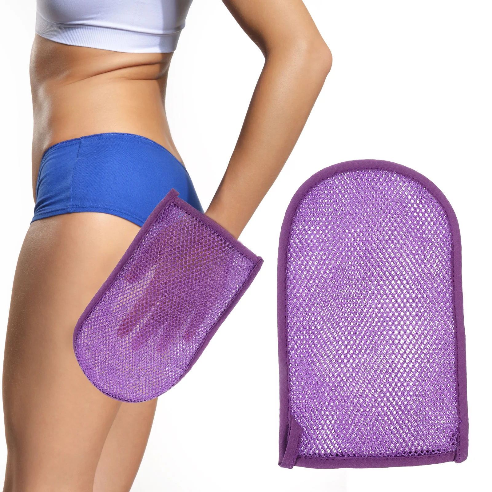 

2 pcs Exfoliator Gloves Shower Exfoliating Mitts Bathing Exfoliating Mitten Body Scrubber