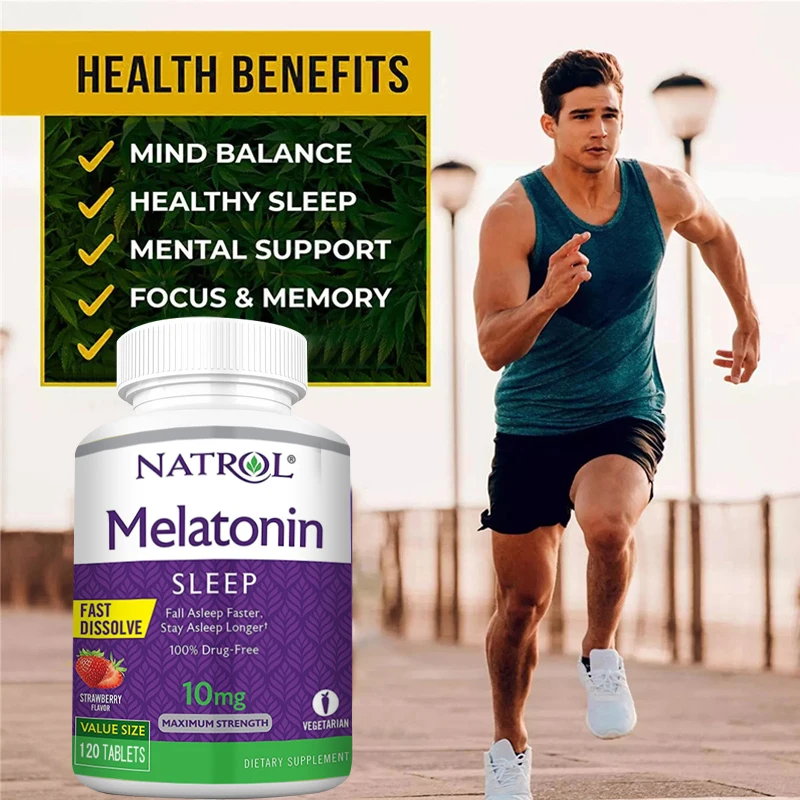 Melatonin Instant Tablets, Vitamin B6, Helps Promote Better Sleep