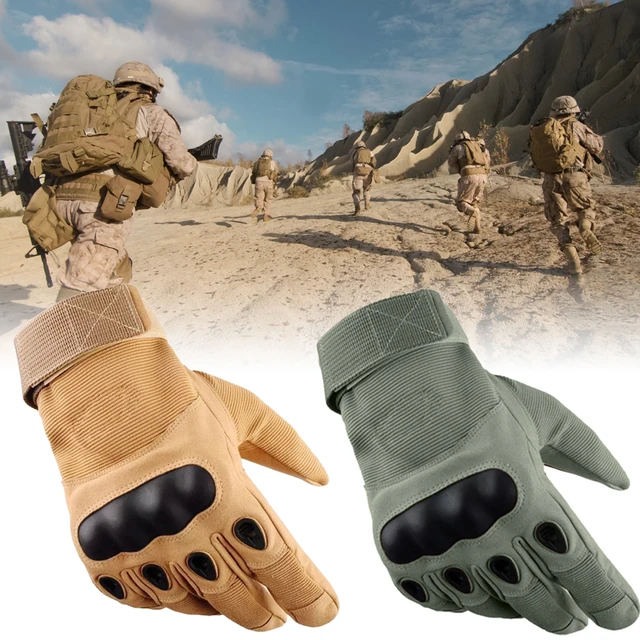 Guantes militares tácticos de dedo completo para hombre y mujer,  resistentes al desgaste, equipo de protección para montañismo - AliExpress