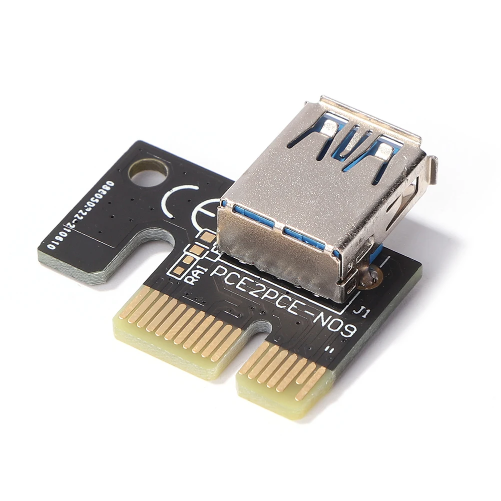PCI-E 라이저 카드, PCI 익스프레스 1x 16x 라이저 익스텐더 라이저 어댑터, USB 3.0 케이블, SATA 4 핀 전원, 채굴 카드