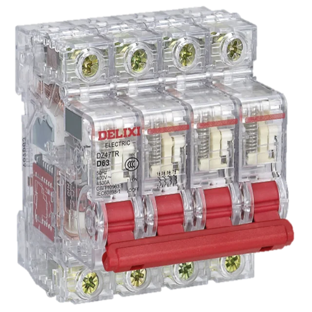 DELIXI Small Circuit Breaker DZ47vP Air Switch C-Type D-Type Double-in  Double-out 1P+N Household Short-Circuit Protection - AliExpress