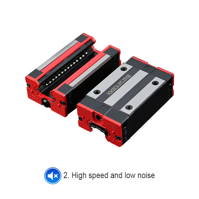 2PCS HGR15 HGR20 사각 선형 가이드 레일 + 4PCS HGH15CA HGH20CA / HGW15CC HGW20CC CNC 라우터 조각 용 슬라이드 블록 캐리지