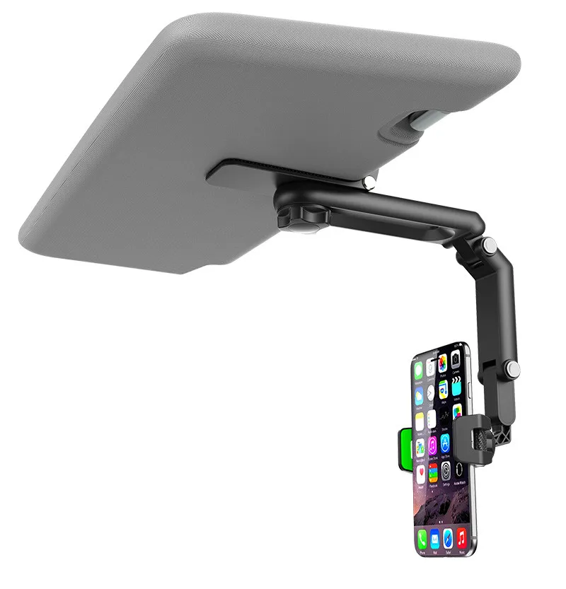 Car Sun Visor Phone Holder Universal Multi-function Cellphone Holder Mobile For iPhone 14 Stand 1080&deg; Rotating TelephoneSupport