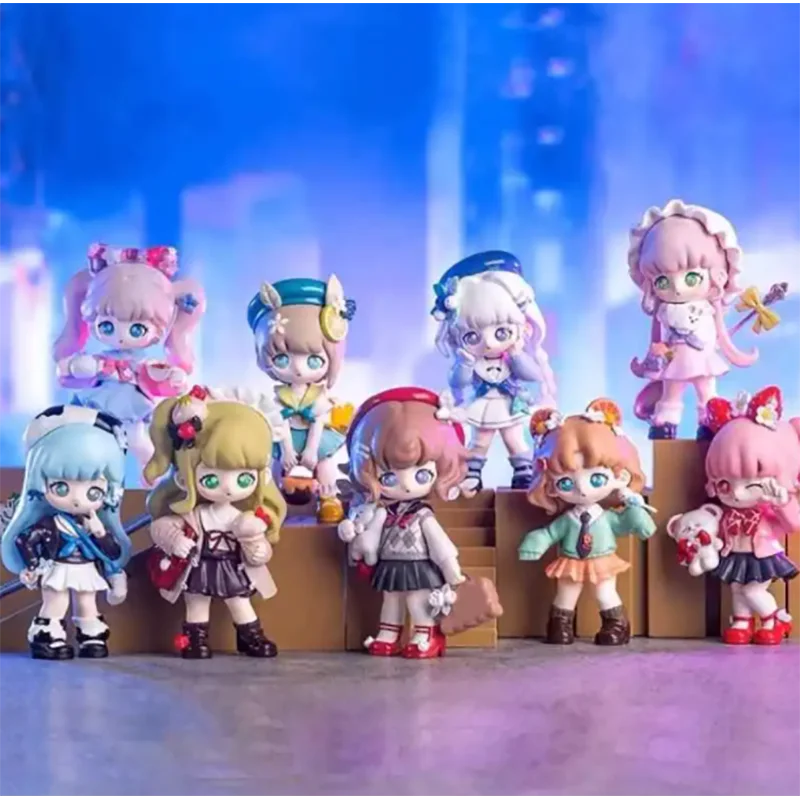 

In Stock Original TEENNAR Campus Style Collection SIMONTOYS Cute Character Q Version Model Art Collection Holiday Gifts