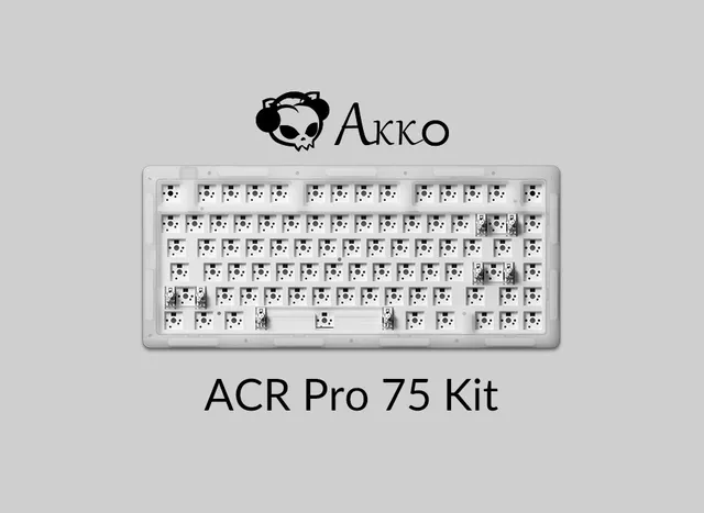 Akko-acr pro 75カスタムキーボードキット,RGBバックライト付き 