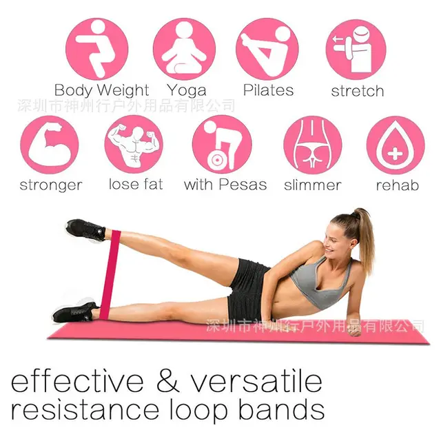 5Pcs/Set High Elastic Crossfit Resistance Bands Yoga Latex Rings Fitness Squat O-Ring Bodybuilding Workout Loops Gym Equipment 4