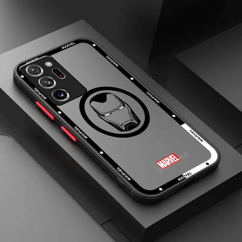 thumbnail image 1 of Marvel Hero Logo Phone Case for Samsung Galaxy S22 S24 Ultra S23 S21 Note 20 Ultra Note 10 Plus 8 9 Matte Cover Shockproof, 1 of 5