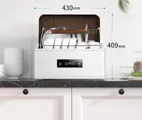 Desktop Drying and Disinfection Integrated Mini Automatic Installation 4 Sets Mini Dishwasher 2