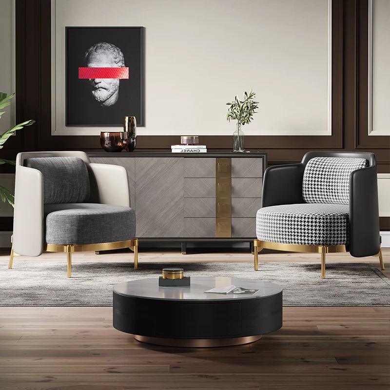 

Foshan Factory vintage home furniture leather sofa for living room