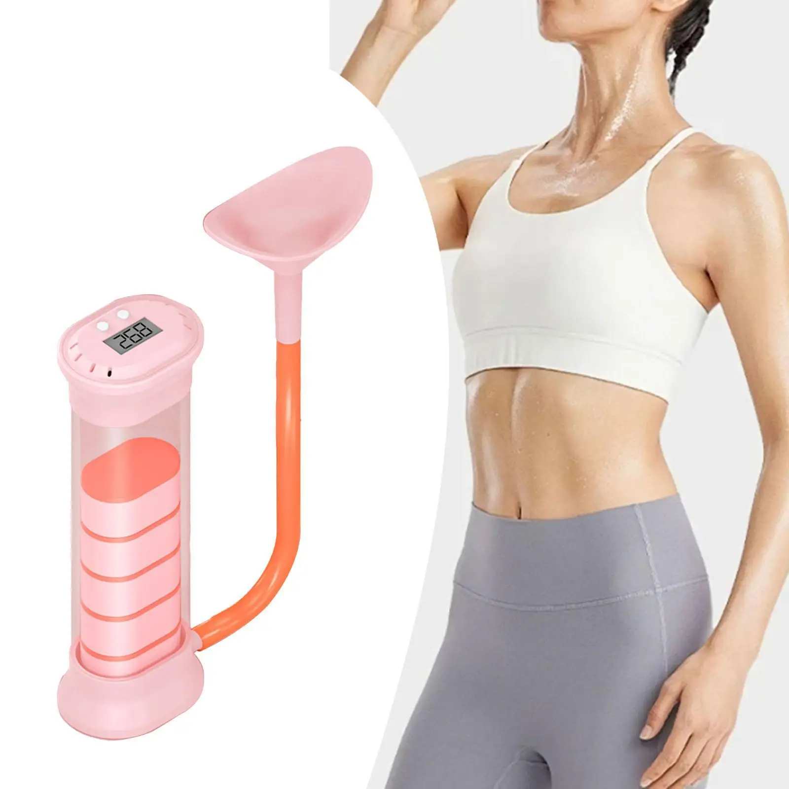 Exhalation Trainer,Compact Strengthener Breathing Dumbbell Breathing Exercise Device for Office Workout Respiratory Gym Fitness