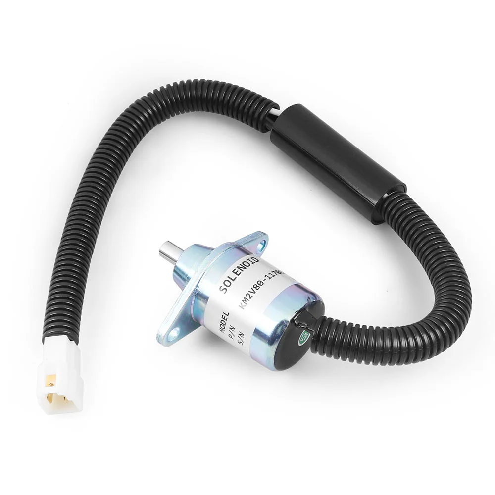 12V Fuel Shut off Solenoid Valve For Diesel Engine Generator Oil Stop Solenoid Valve KM2V80-11700A