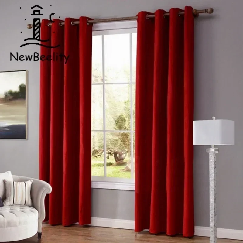 

Velvet Luxury Curtains for Living Royal Blue Color Window Curtain for Bedroom Door Drapes Cortinas Room