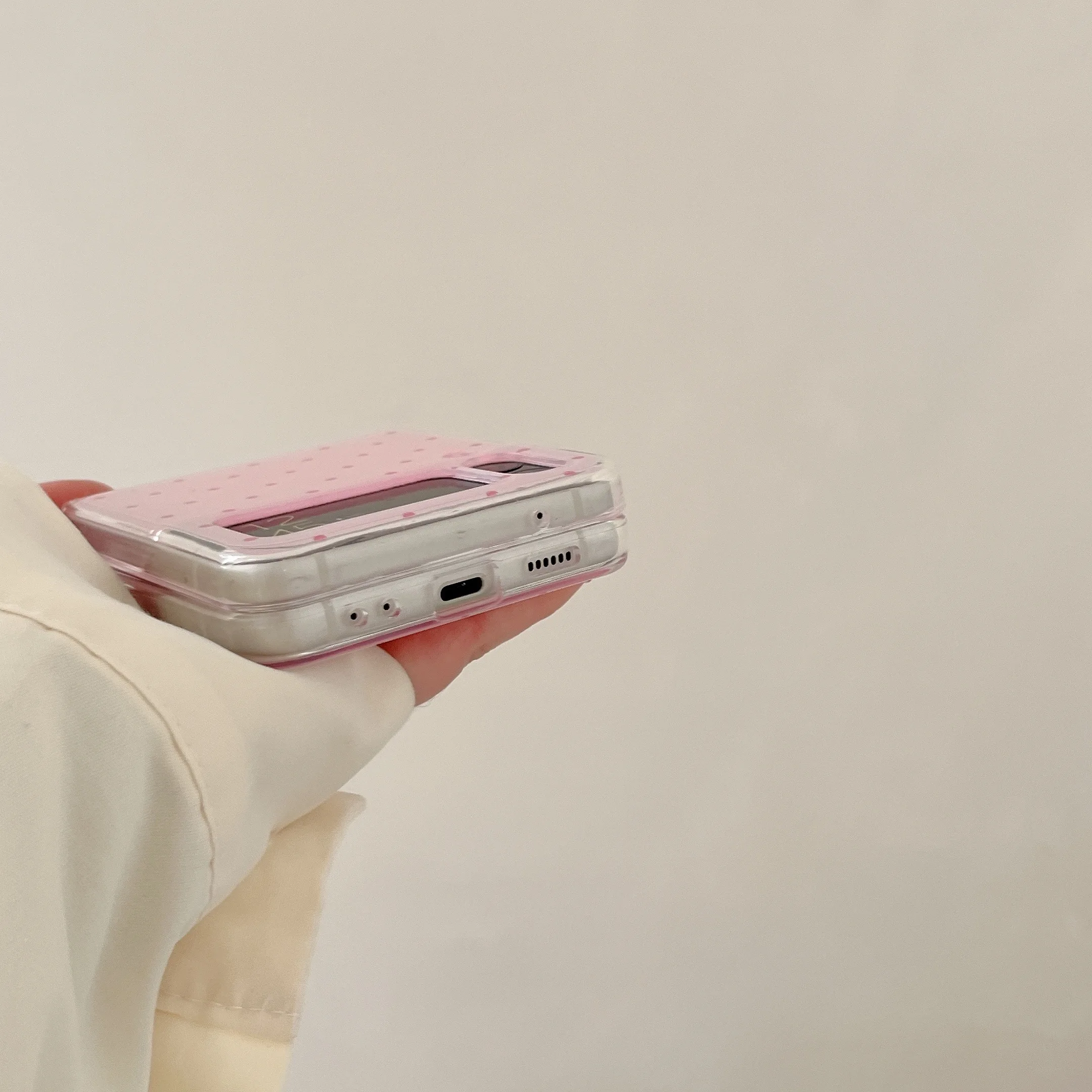 Korean Fashion Candy-Colored Polka Dot Phone Case - Cute Shockproof Back Cover Gift