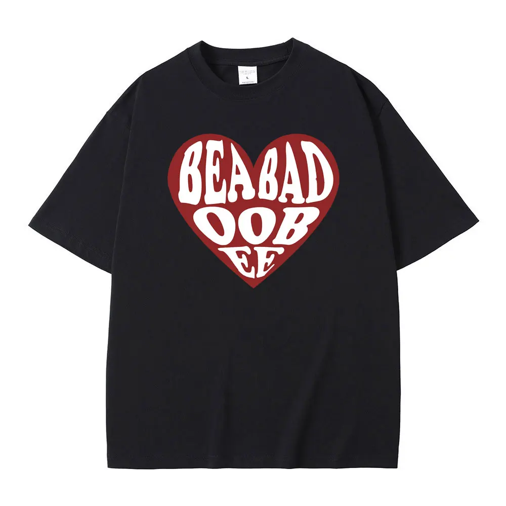 

Singer Beabadoobee Heart Graphic Print Tshirt Men Women Casual Oversized T-shirts Short Sleeve Unisex Fashion Y2k Style T Shirts