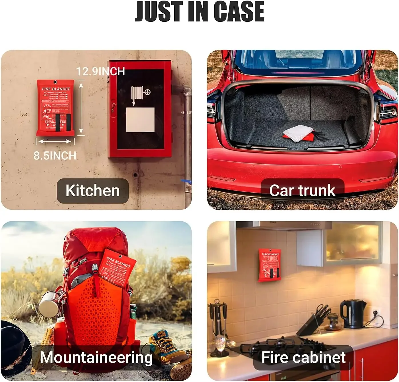 Family Emergency Fire Extinguishing Blanket Flame-retardant Escape Hood