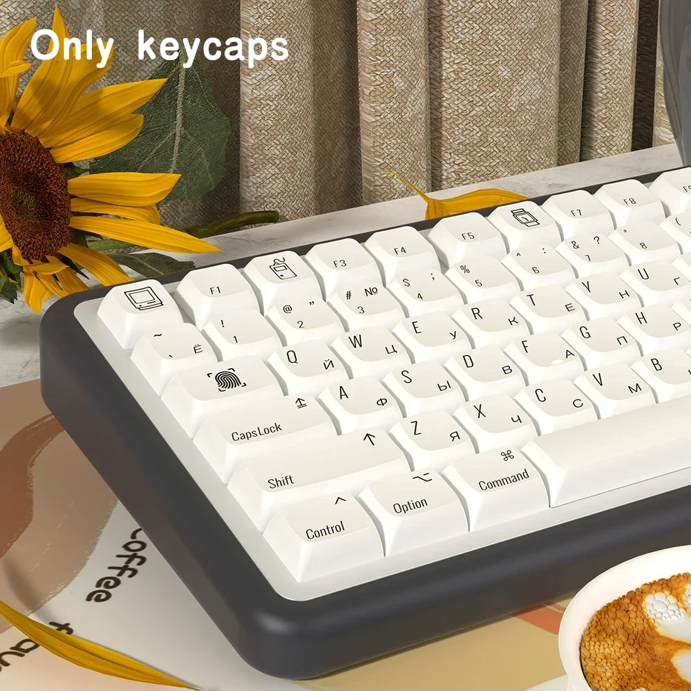 

Mechanical Keyboard Keycap AZERTY Minimalist PBT XDA Profile Keycaps Spanish Korean French German Portuguese Keycap