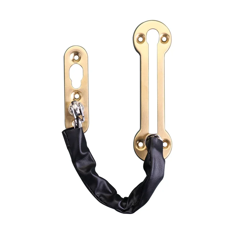 Security chain door latch tower buckle perforated anti-theft buckle anti-theft chain room door household door buckle lock