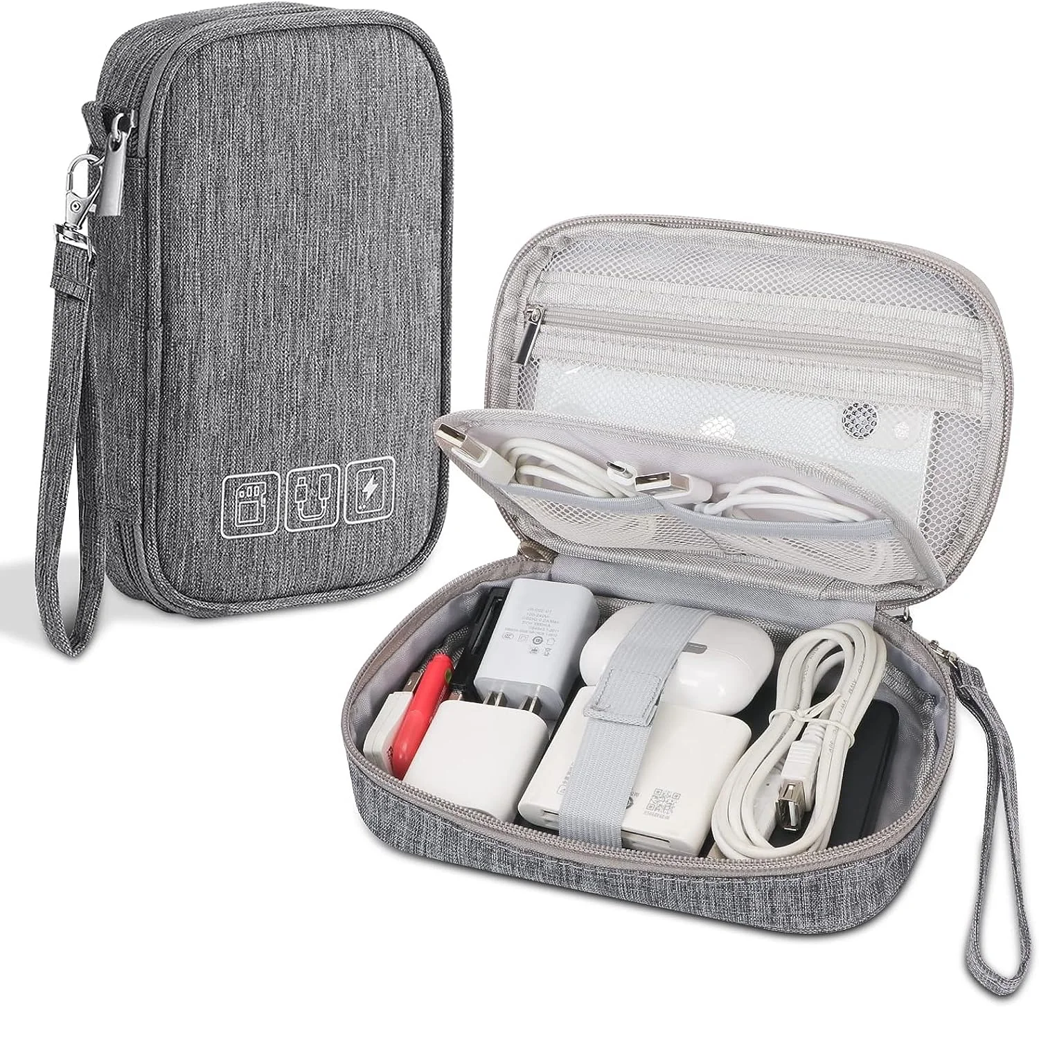 

Cable Organizer Electronic Storage Bag Pouch Portable Case For Cord Charger Earphone USB SD Card F7517